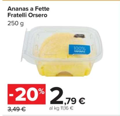 Ananas a Fette Fratelli Orsero