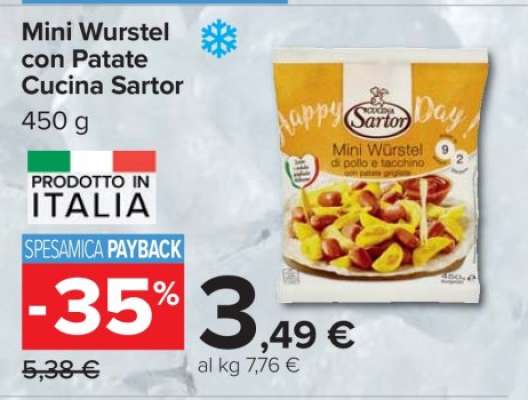 Mini Wurstel con Patate Cucina Sartor
