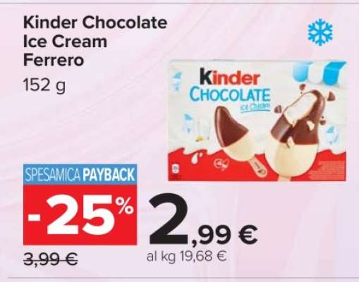 Kinder Chocolate Ice Cream Ferrero