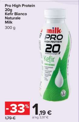 Pro High Protein 20g Kefir Bianco Naturale Milk