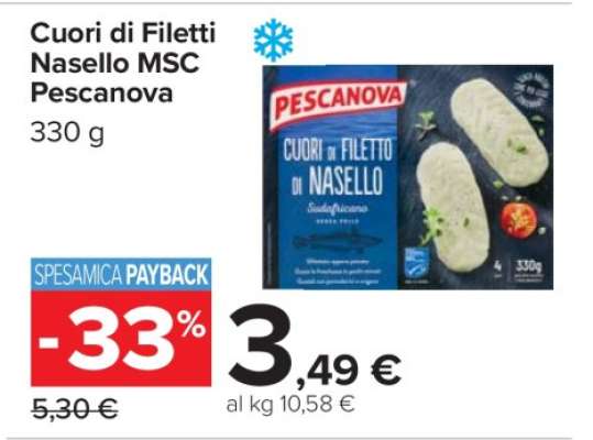 Cuori di Filetti Nasello MSC Pescanova