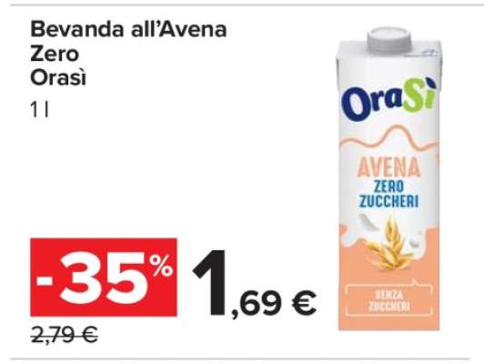 Bevanda all’Avena Zero OraSì
