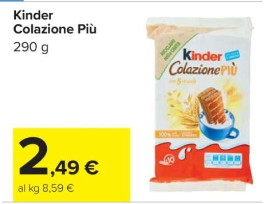 KINDER COLAZIONE PIÙ