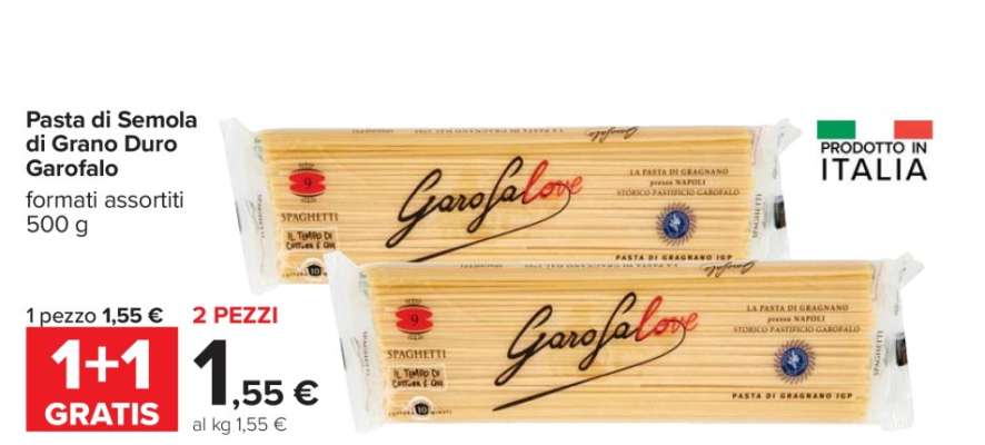 Pasta di Semola di Grano Duro Garofalo