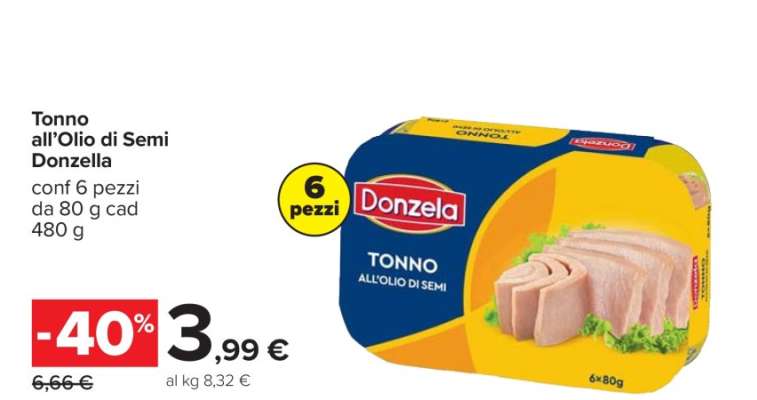 Tonno all’Olio di Semi Donzella