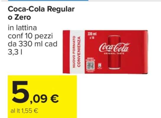 Coca Cola Regular o Zero