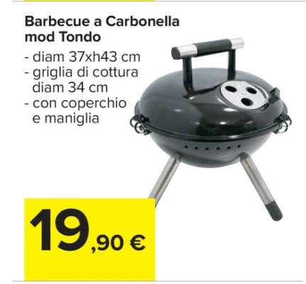Barbecue a Carbonella mod Tondo