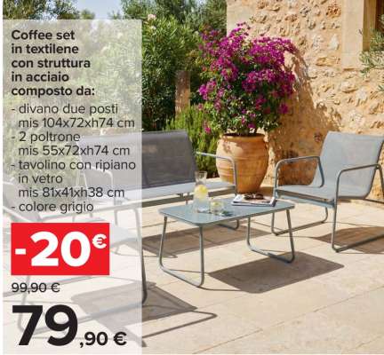 Coffee set in textilene