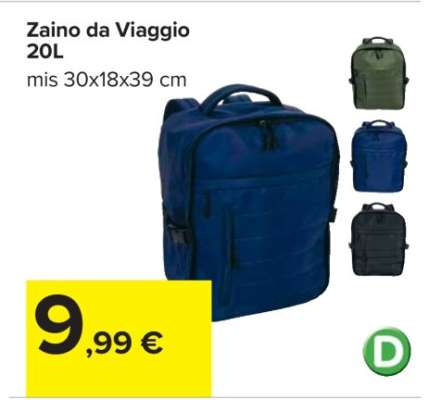 Zaino da Viaggio 20L