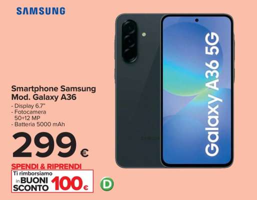 Smartphone Samsung Mod. Galaxy A36