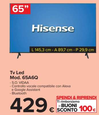 Tv Led Mod. 65A6Q