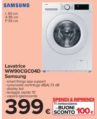 Lavatrice WW90CGC04D Samsung