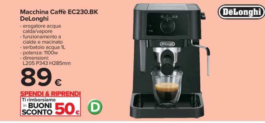 Macchina Caffè EC230.BK DeLonghi