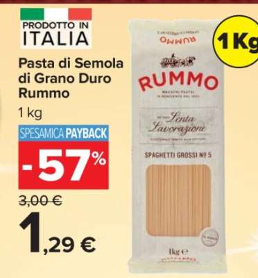 Pasta di Semola di Grano Duro Rummo