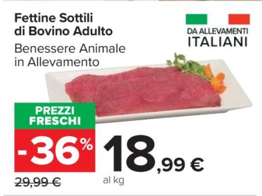 Fettine Sottili Di Bovino Adulto