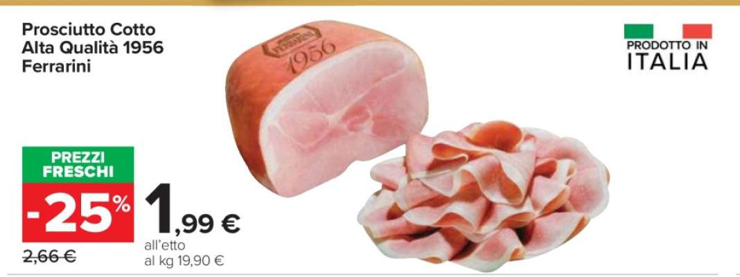 PROSCIUTTO COTTO ALTA QUALITÀ 1956 FERRARINI