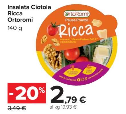 Insalata Ciotola Ricca Ortoromi