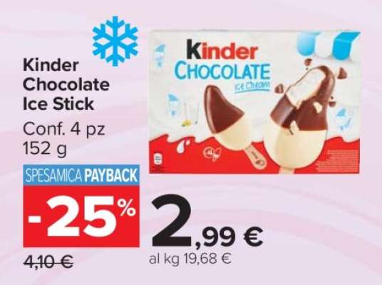 Kinder Chocolate Ice Stick