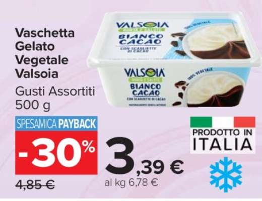Vaschetta Gelato Vegetale Valsoia