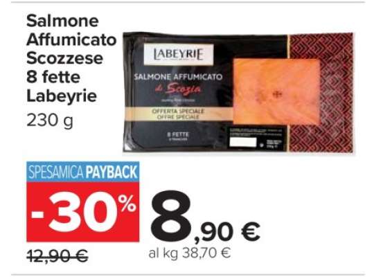Salmone Affumicato Scozzese 8 fette Labeyrie