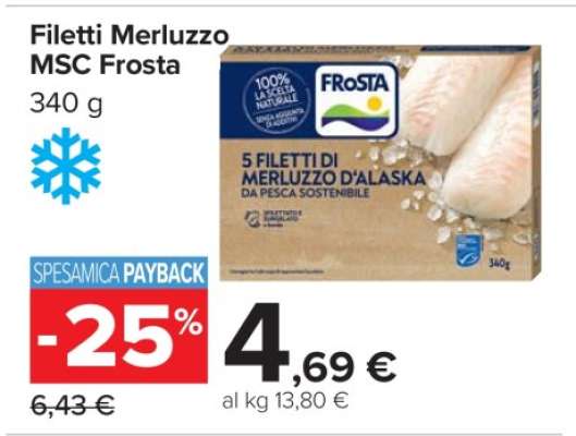 Filetti Merluzzo MSC Frosta