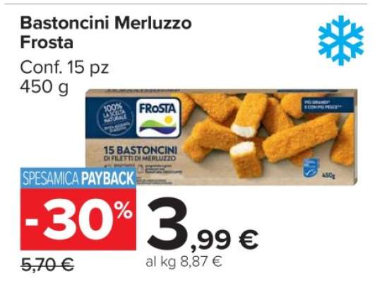 Bastoncini Merluzzo Frosta