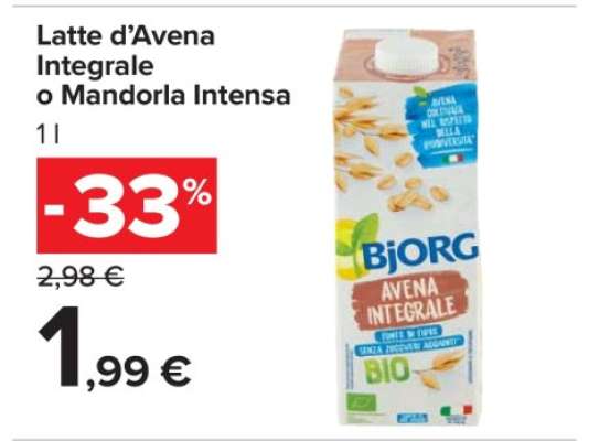 Latte d’Avena Integrale o Mandorla Intensa