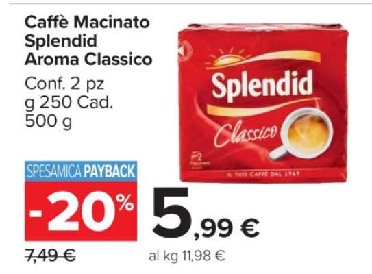 Caffè macinato Splendid Aroma Classico