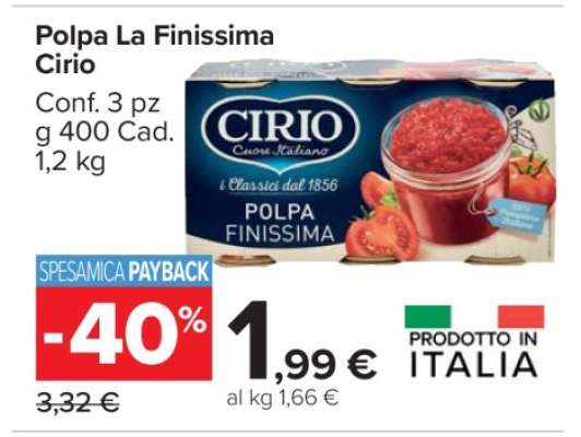 Polpa La Finissima Cirio