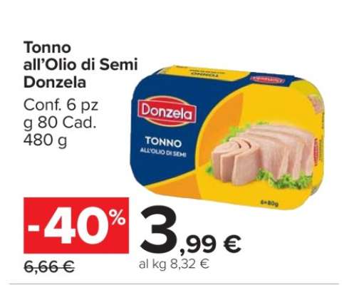 Tonno all’Olio di Semi Donzela