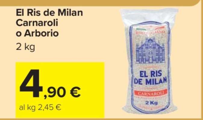 El Ris de Milan Carnaroli o Arborio