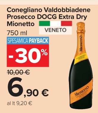 Conegliano Valdobbiadene Prosecco DOCG Extra Dry Mionetto