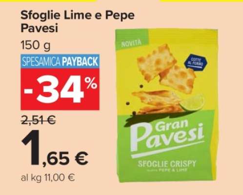 Sfoglie Lime e Pepe Pavesi