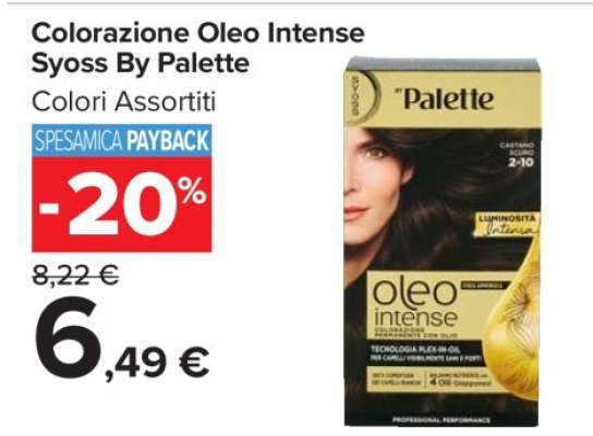 Colorazione Oleo Intense Syoss by Palette