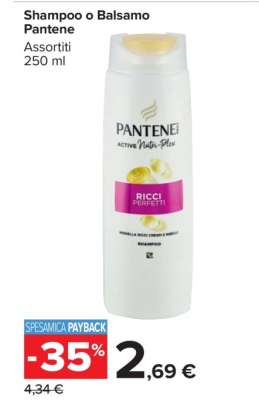 Shampoo o Balsamo Pantene
