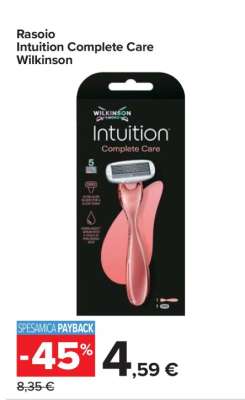 Rasoio Intuition Complete Care Wilkinson