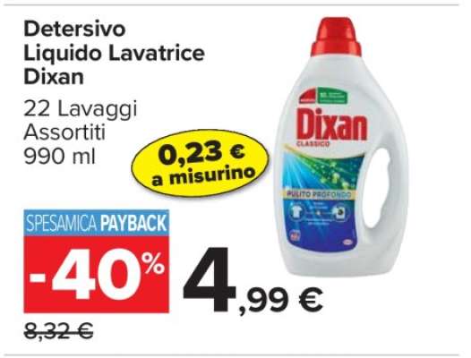 Detersivo Liquido Lavatrice Dixan