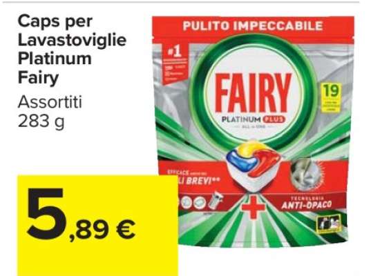 Caps per Lavastoviglie Platinum Fairy
