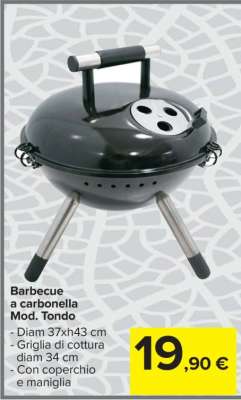 Barbecue a Carbonella mod Tondo