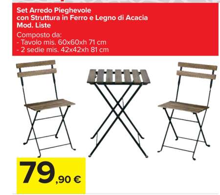 Set Arredo Pieghevole