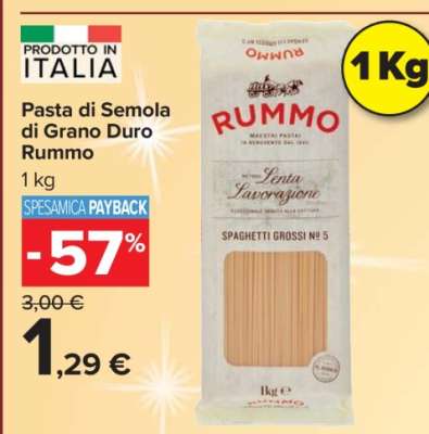 Pasta di Semola di Grano Duro Rummo