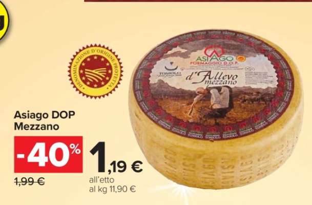 Asiago DOP Mezzano