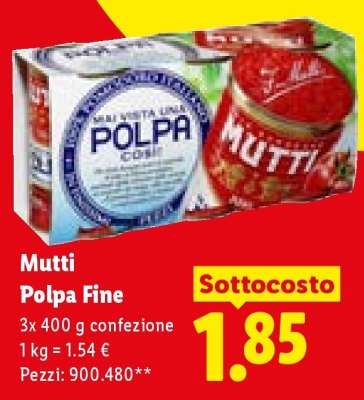 Mutti Polpa Fine