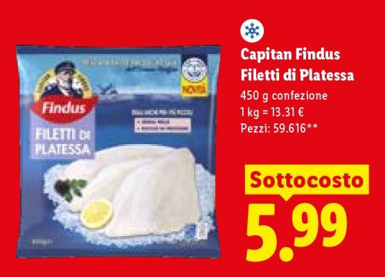 Capitan Findus Filetti di Platessa
