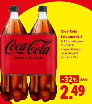 Coca-Cola Zero zuccheri
