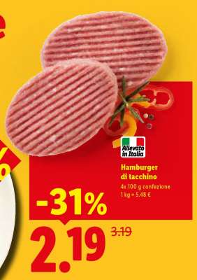Hamburger Di Tacchino
