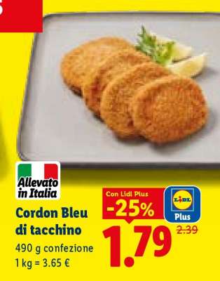 Cordon Bleu di tacchino