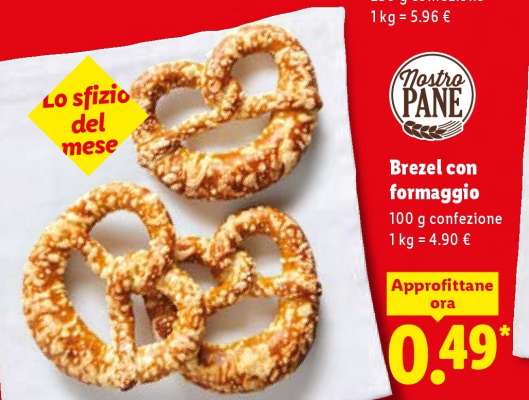 Brezel con formaggio