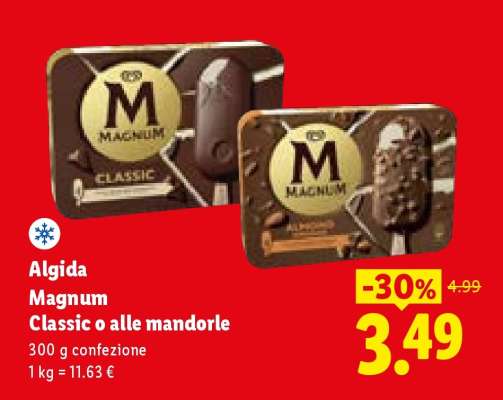 Algida Magnum Classic o alle mandorle