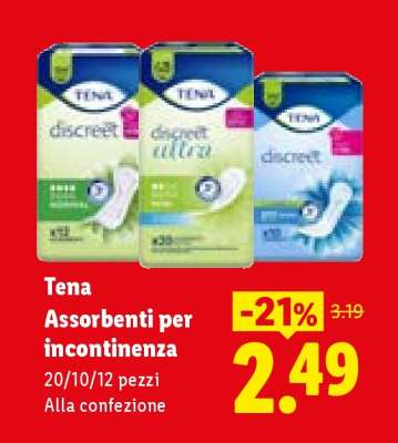 Tena Assorbenti per incontinenza